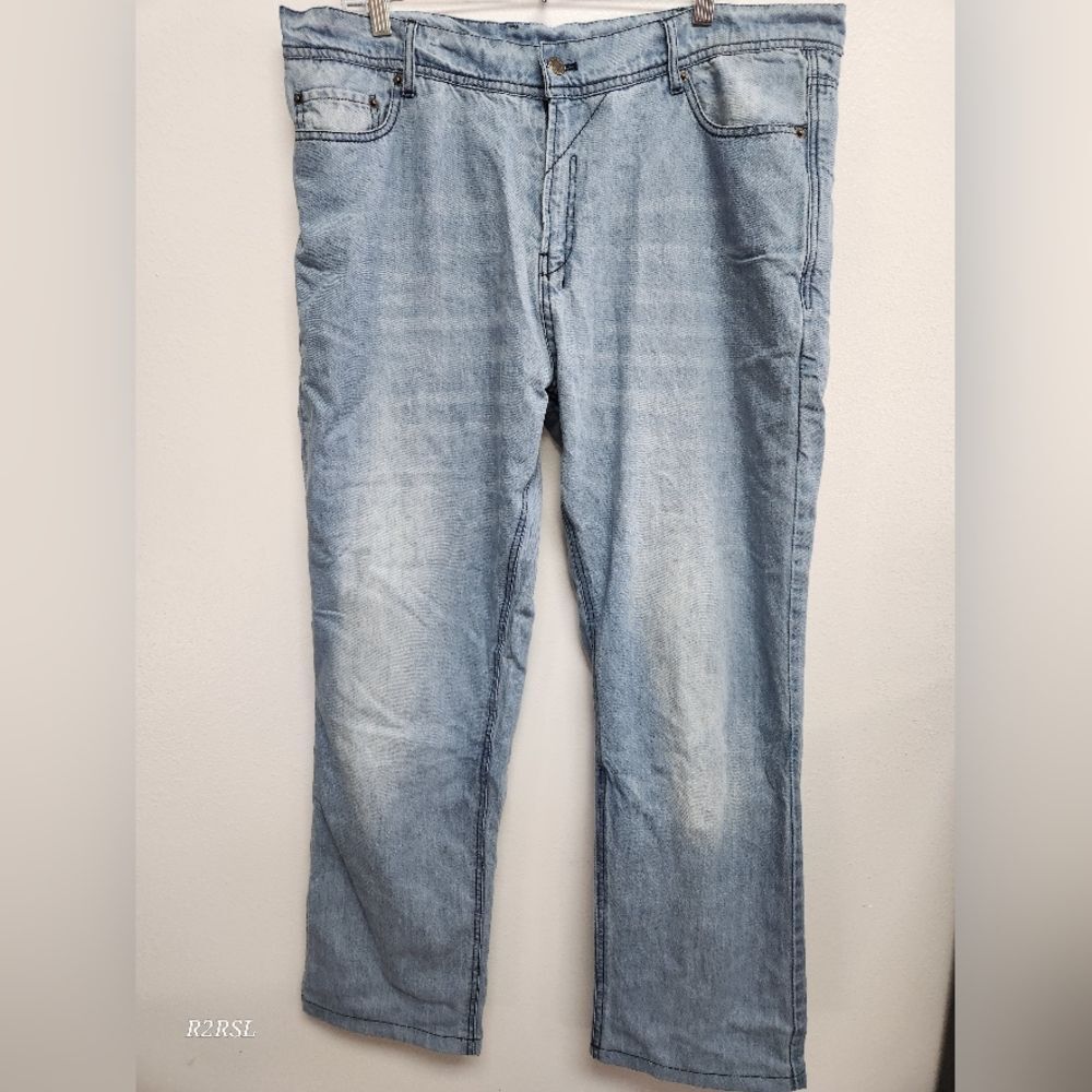 Milwaukee Leather Riding Jeans Dupont Kevlor Mens 38x32 NWOT light blue